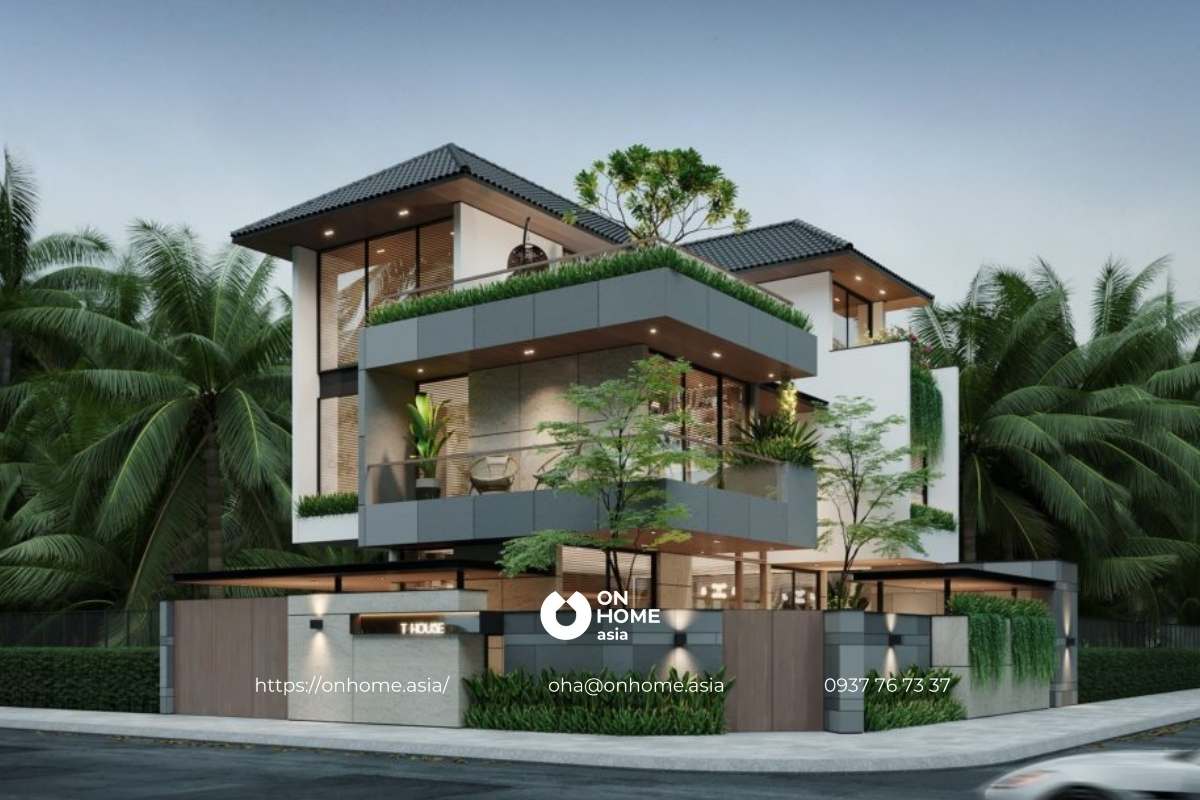 Thiết kế biệt thự vườn đẹp có hồ bơi sang chảnh