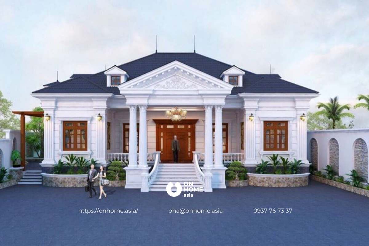 Biệt thự nhà vườn 1 tầng 3 phòng ngủ