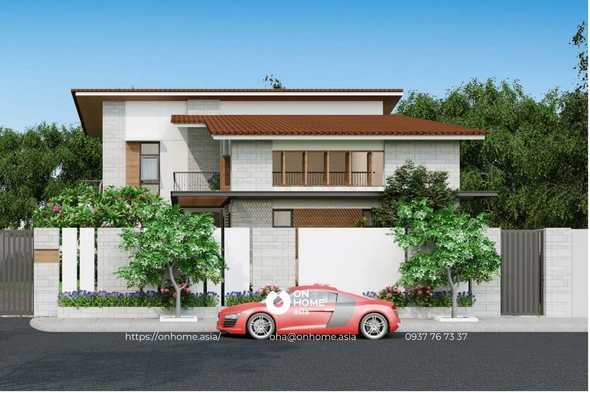 Mẫu biệt thự mini 7x15 đẹp