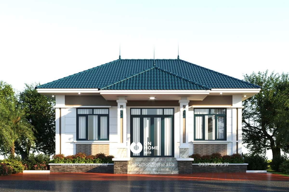 Biệt thự nhà vườn cấp 4 đơn giản