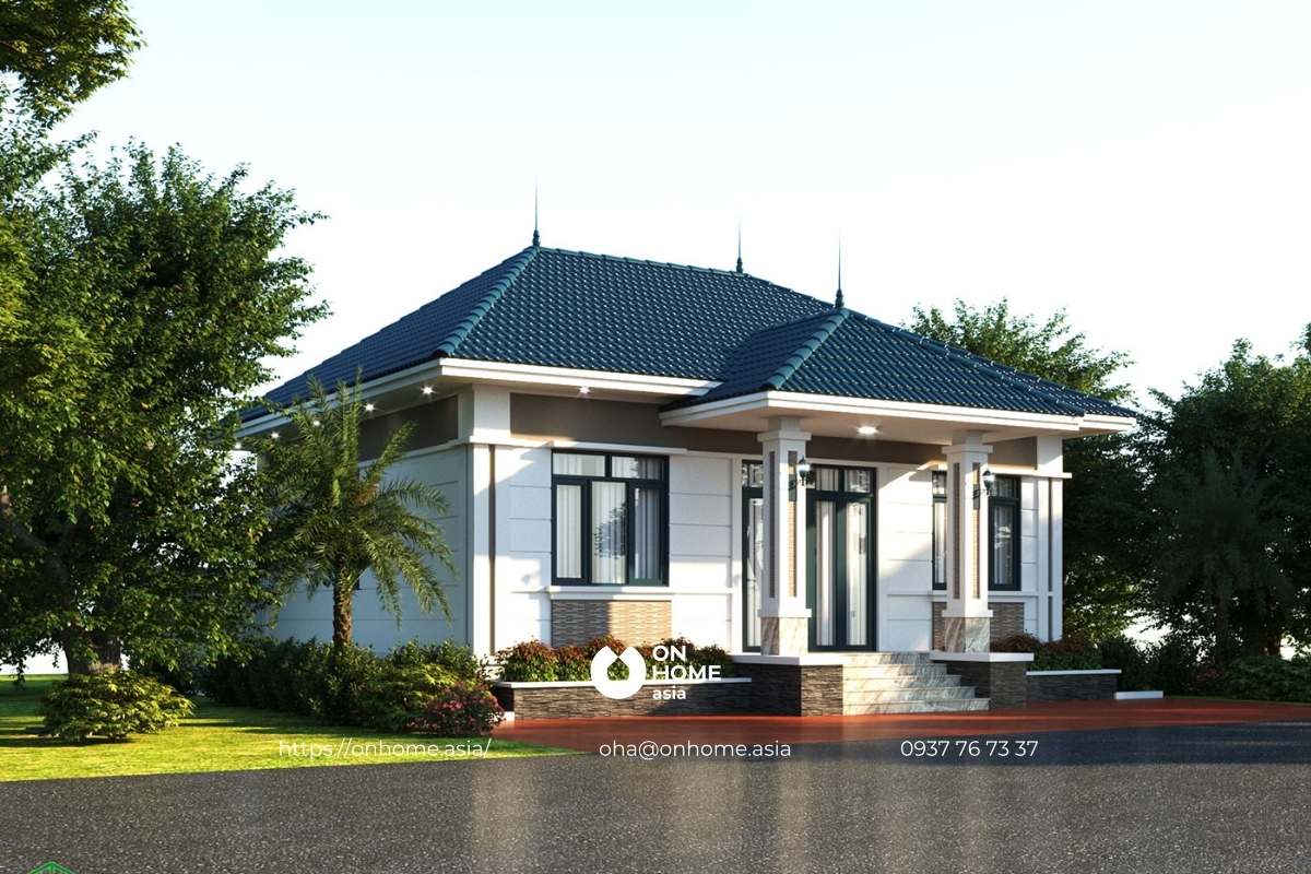 Mẫu biệt thự nhà vườn cấp 4 đơn giản