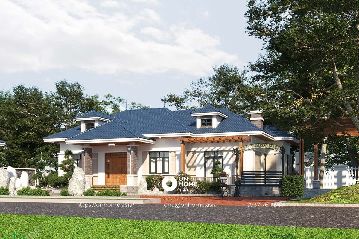 Biệt thự nhà vườn cấp 4 sang trọng 4 phòng ngủ