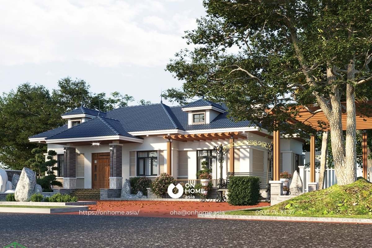 Biệt thự vườn cấp 4 sang trọng 4 phòng ngủ