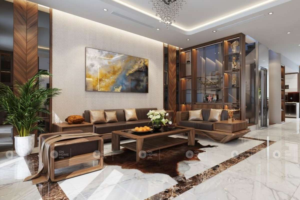 Cách kê bàn ghế gỗ phòng khách quyết định đến chất lượng thẩm mỹ của ngôi nhà