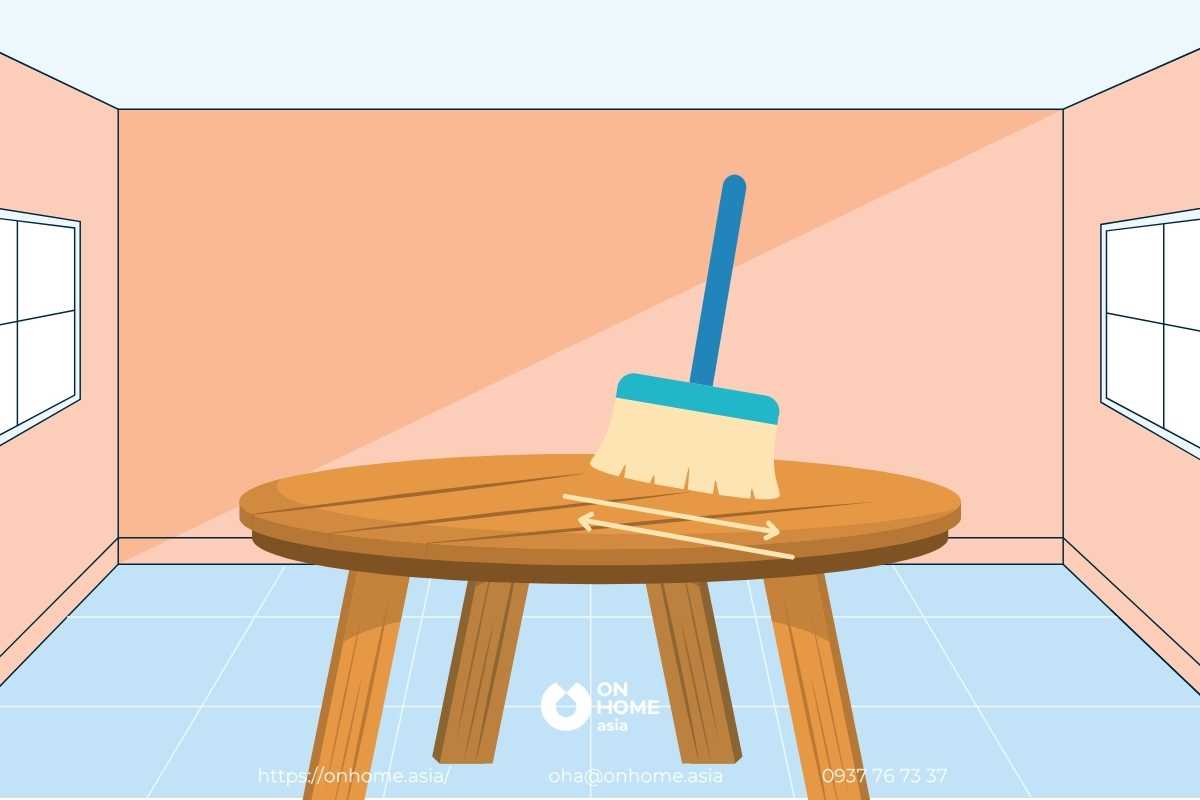 Quét dọn đồ nội thất gỗ
