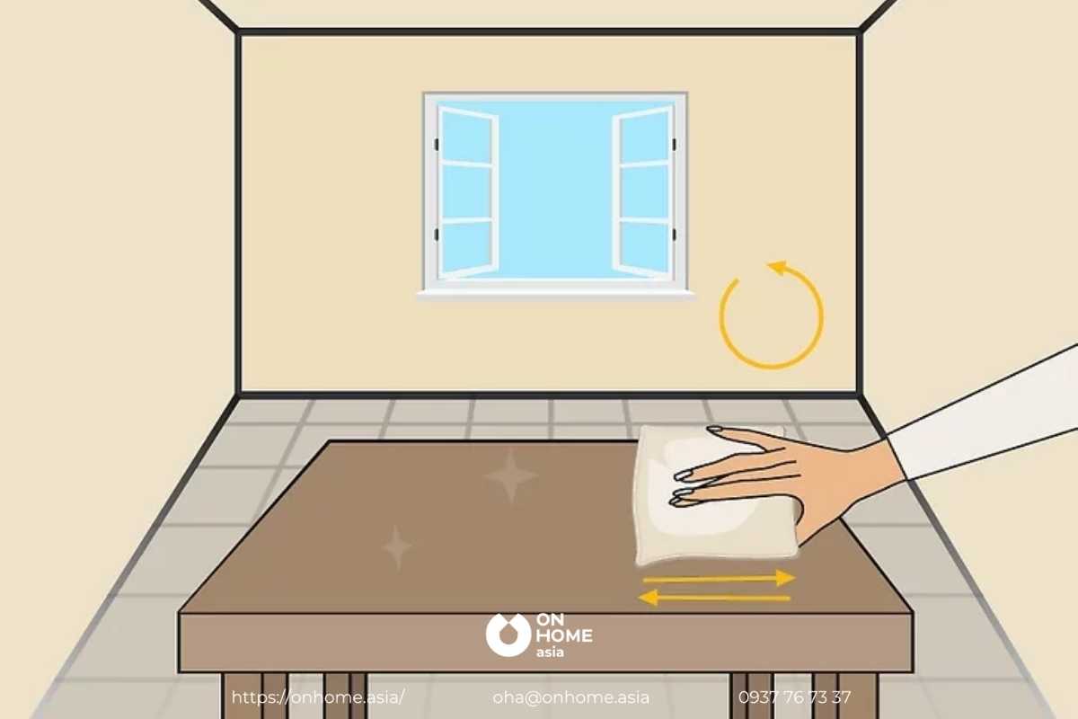 Vệ sinh định kỳ đồ nội thất gỗ