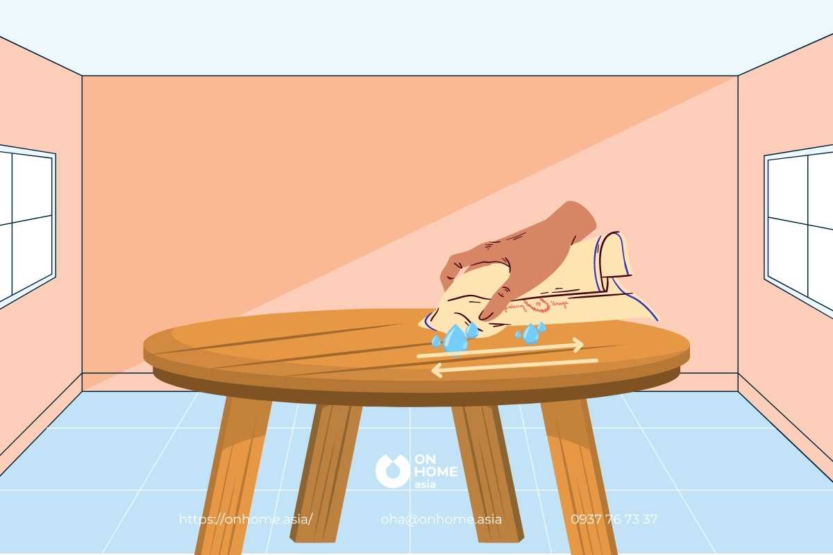 Lau đồ nội thất gỗ