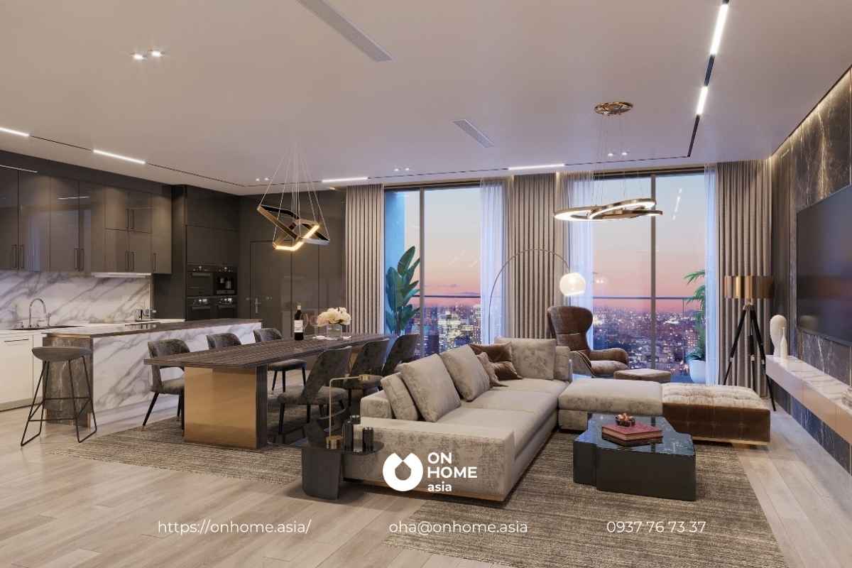 Nội thất căn hộ Happy One Central 