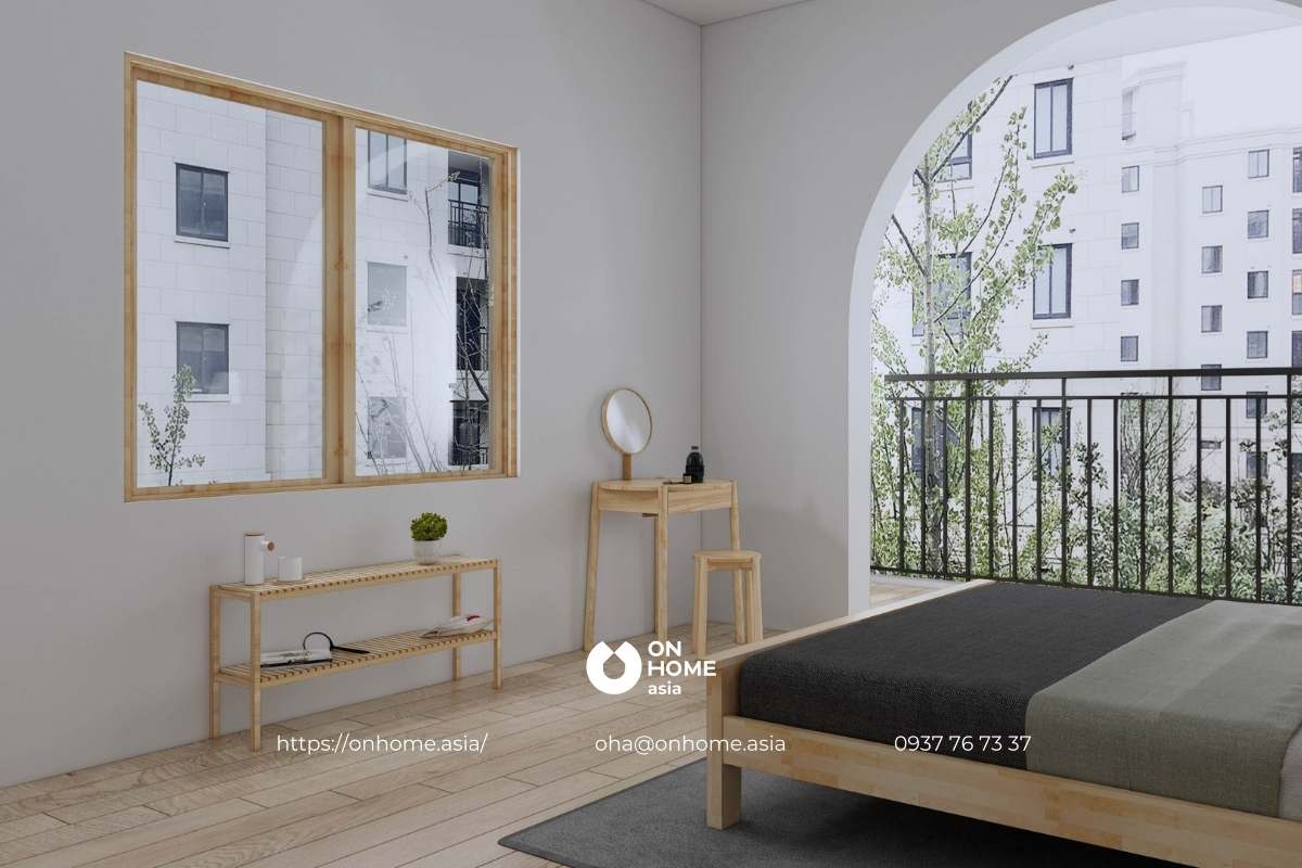 Combo nội thất phòng ngủ Sun đơn giản