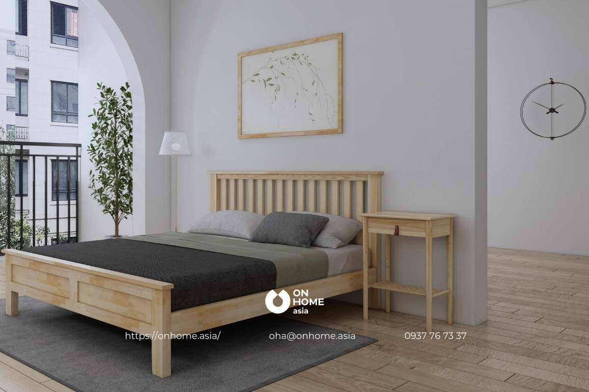 Combo nội thất phòng ngủ Sun đơn giản