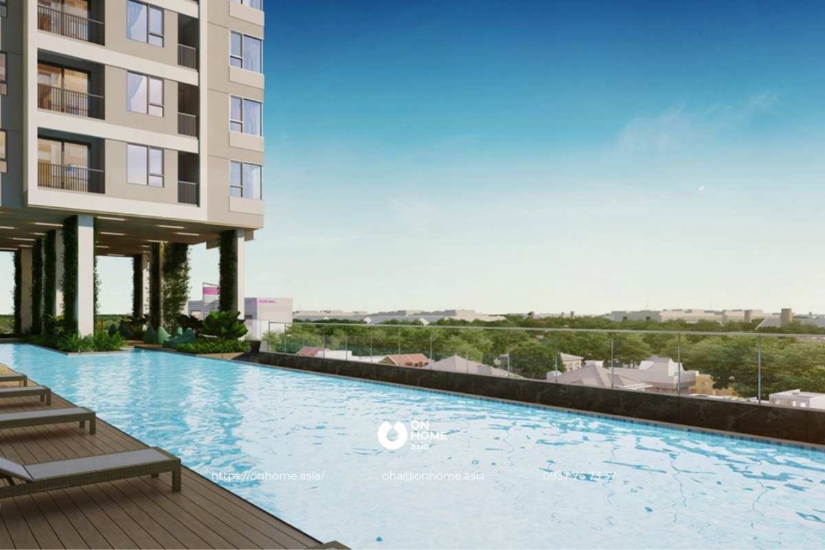 Hồ bơi dự án The Emerald Thuận An