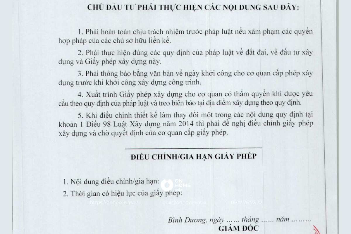 Giấy phép xây dựng dự án The Emerald Gold View