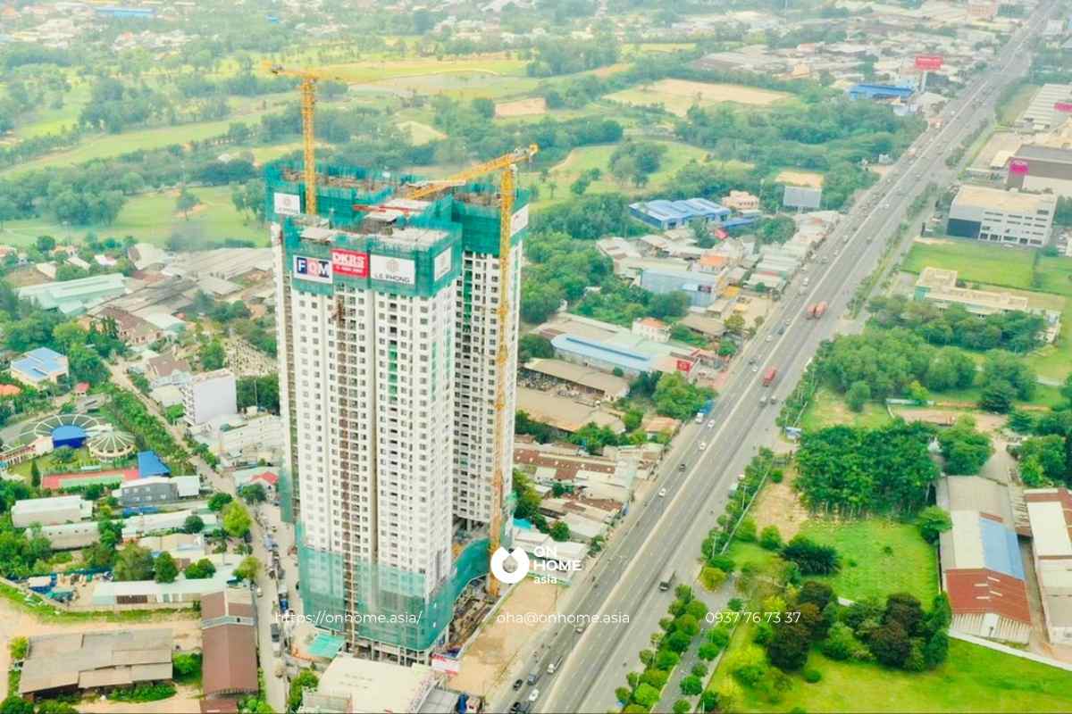 Tiến độ xây dựng căn hộ The Emerald Golf View Bình Dương quý 2 năm 2022