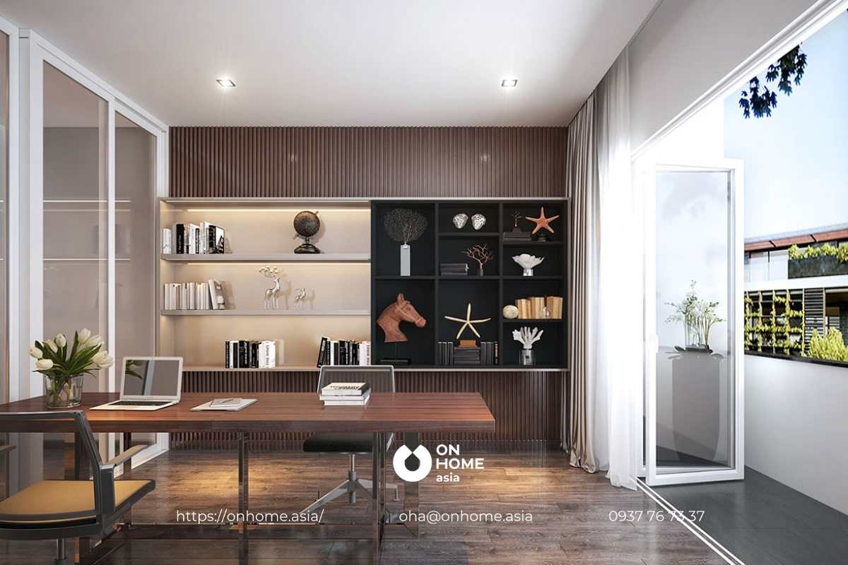 Thiết kế phòng làm việc nội thất nhà phố The Standard Tân Phước Khánh