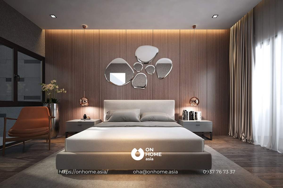 Thiết kế nội thất phòng ngủ nhà phố The Standard Central Park