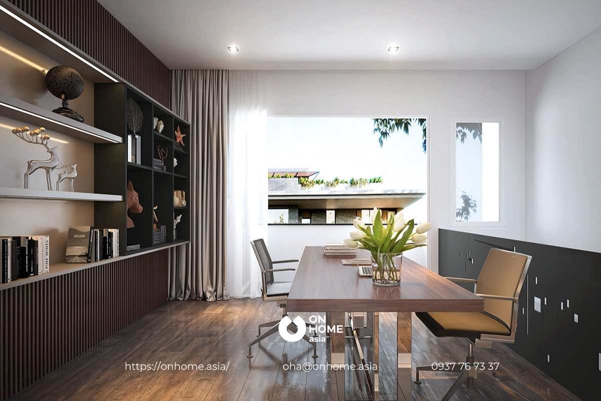 Thiết kế phòng làm việc nội thất nhà phố The Standard Tân Phước Khánh