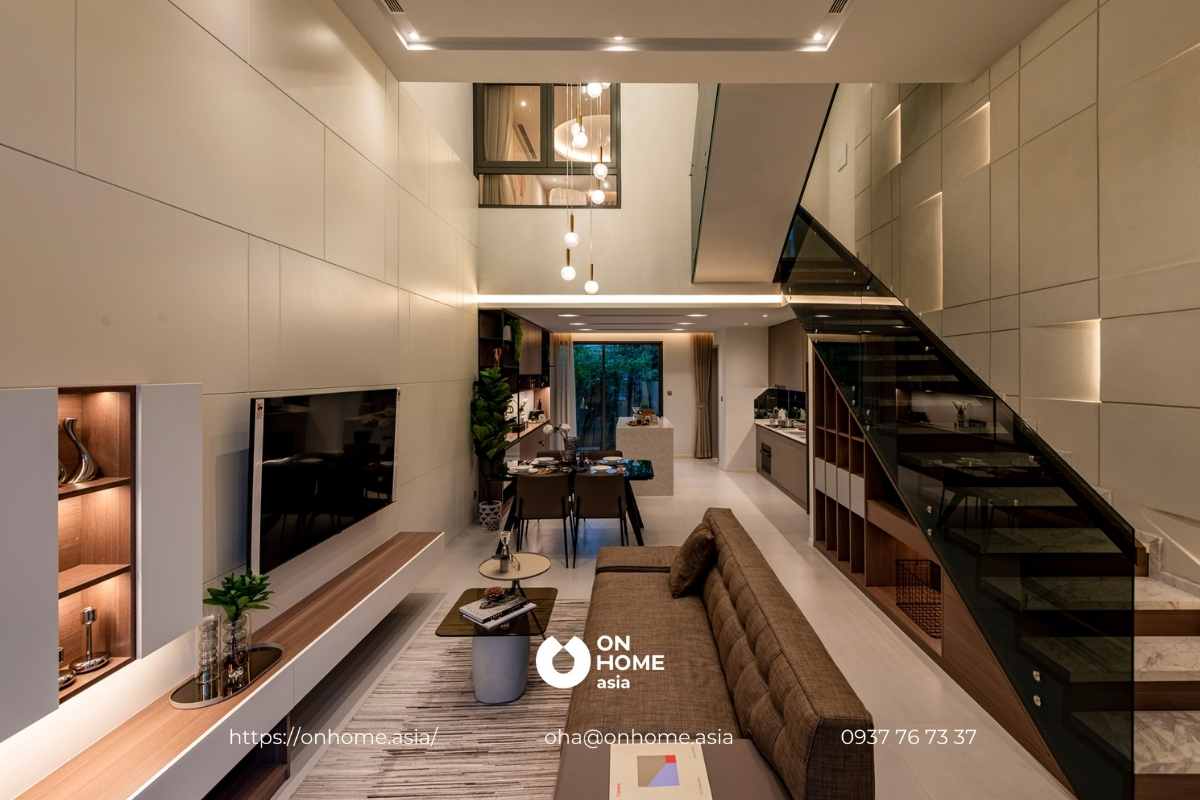 Phòng khách nhà phố The Standard Central Park&nbsp;