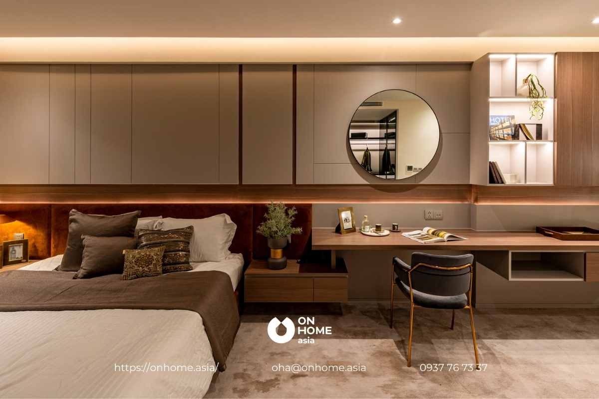 Nội thất phòng ngủ nhà phố The Standard Central Park