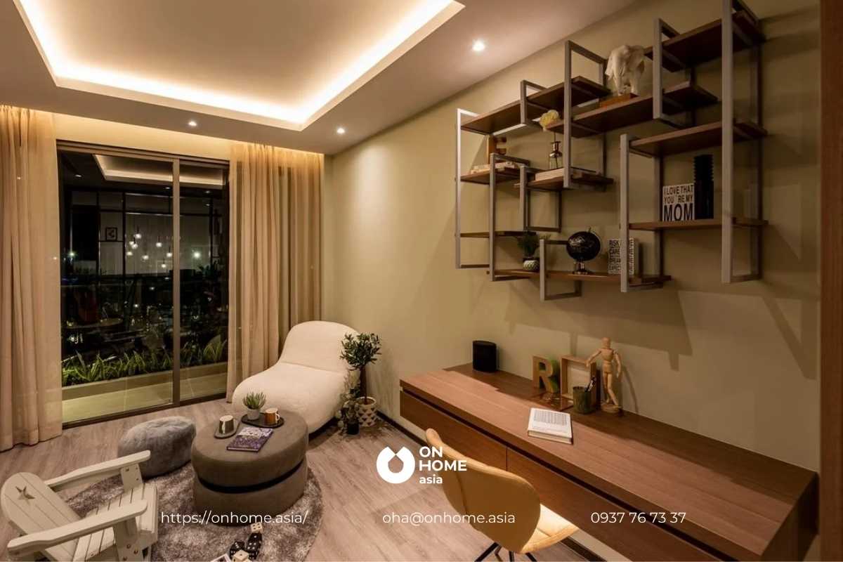 Nội thất phòng ngủ sinh hoạt chung nhà phố The Standard Central Park