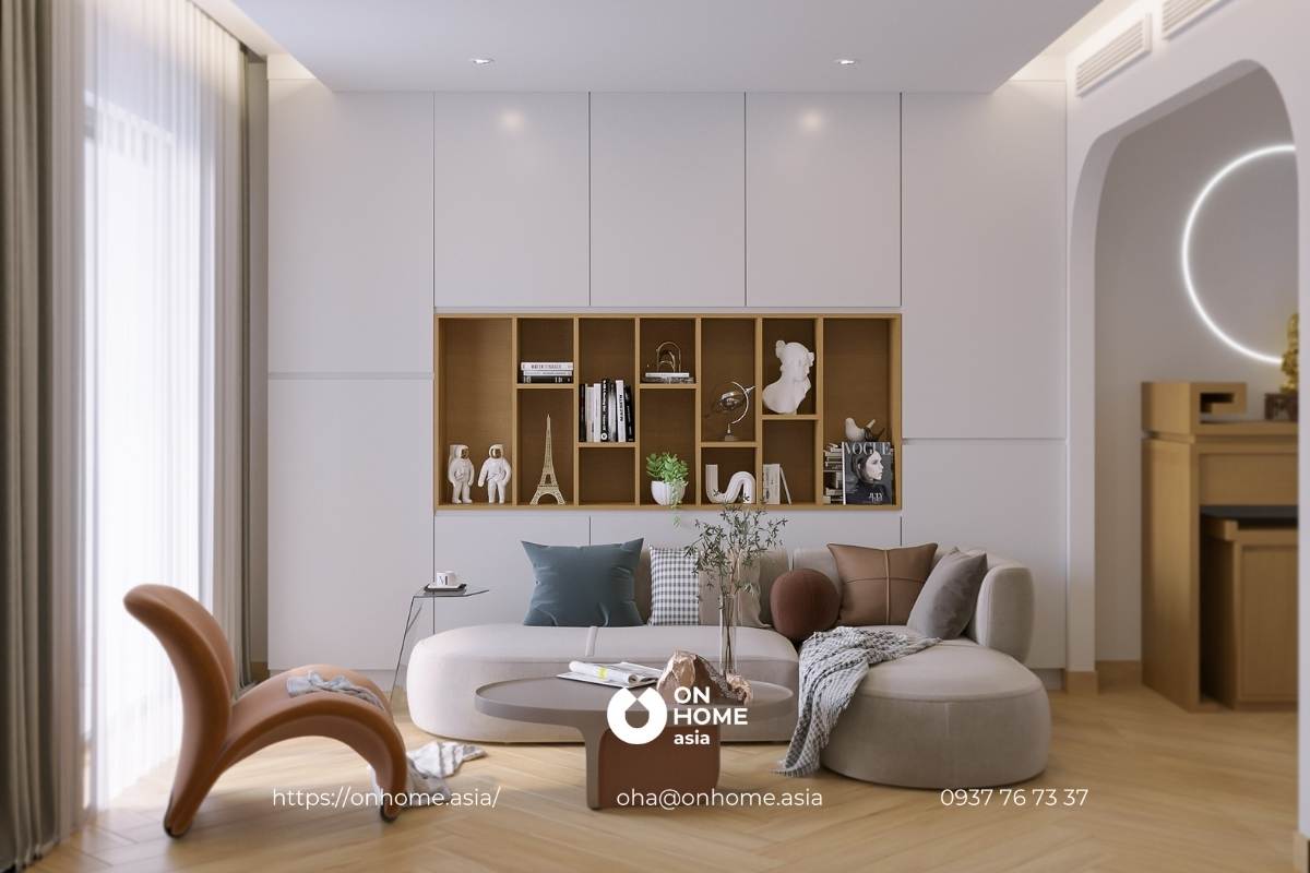 Phòng khách tầng 2 nhà phố The Satandard Central Park Tân Uyên