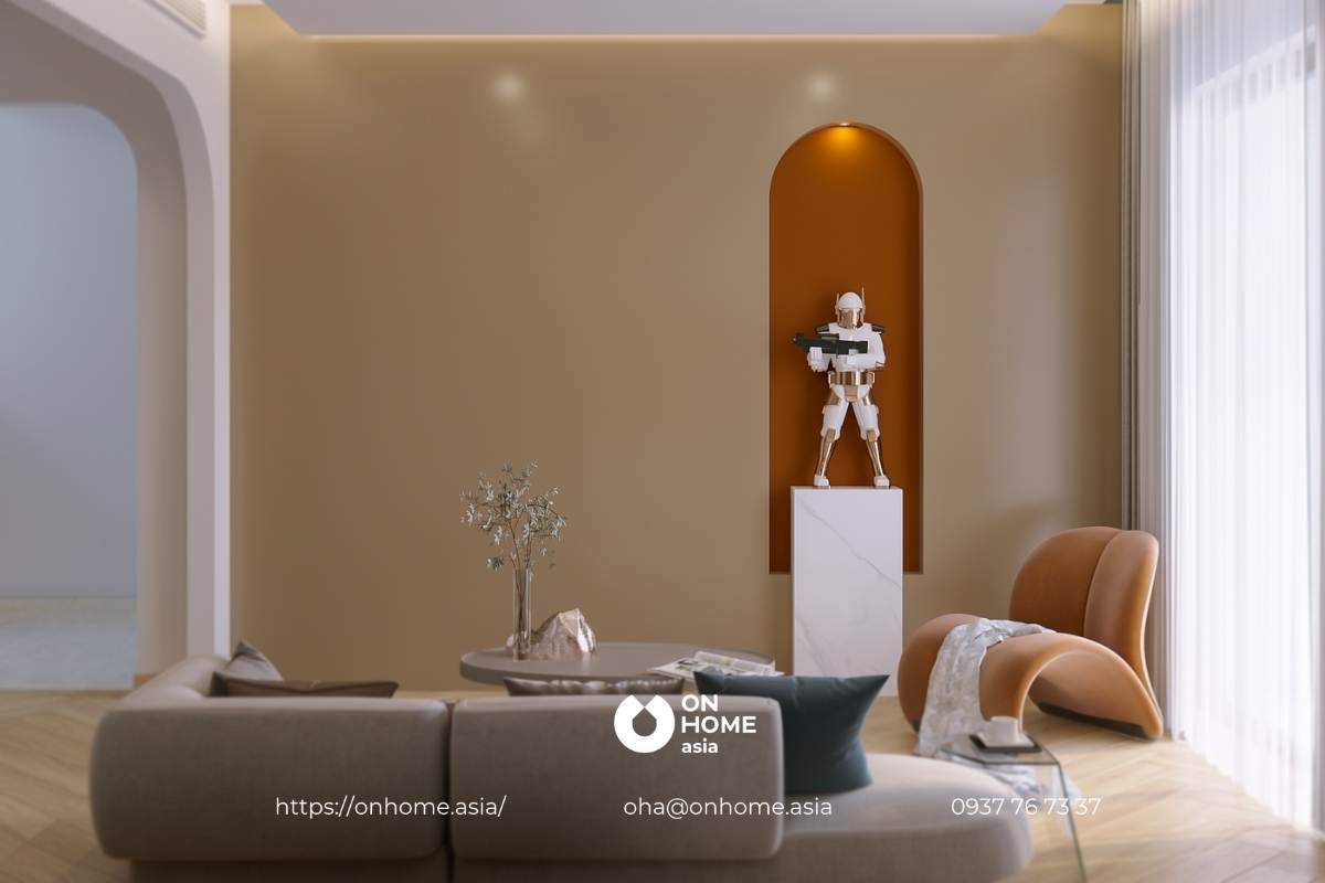 Phòng khách tầng 2 nhà phố The Satandard Central Park Bình Dương