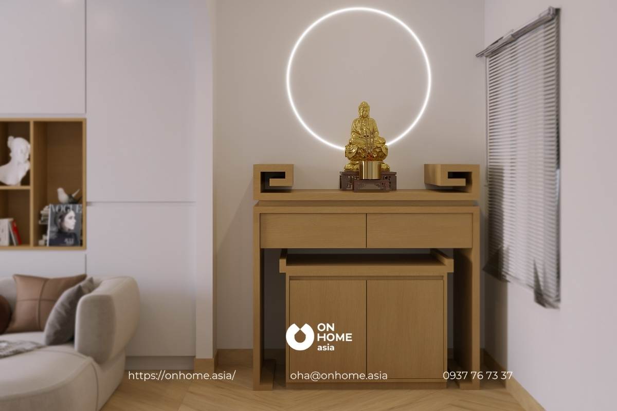 Thiết kế bàn thờ đơn giản