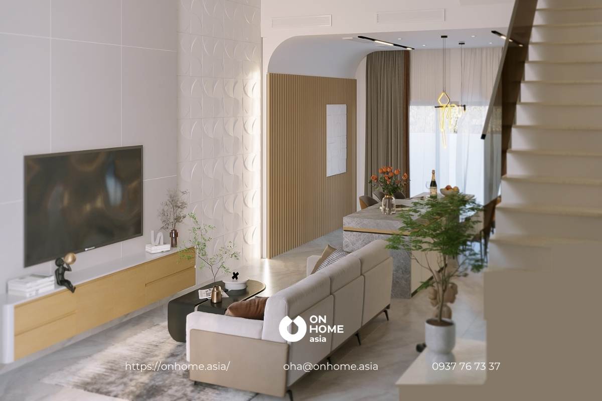 Không gian phòng khách The Central Park Bình Dương