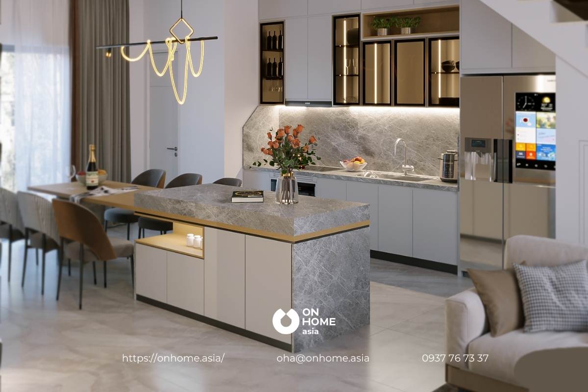 Nội thất bếp đầy đủ tiện nghi