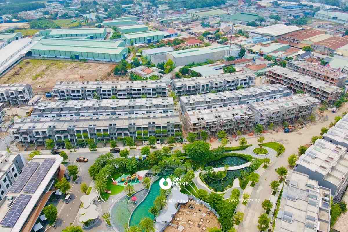 Tiến độ xây dựng nhà phố The Standard Bình Dương