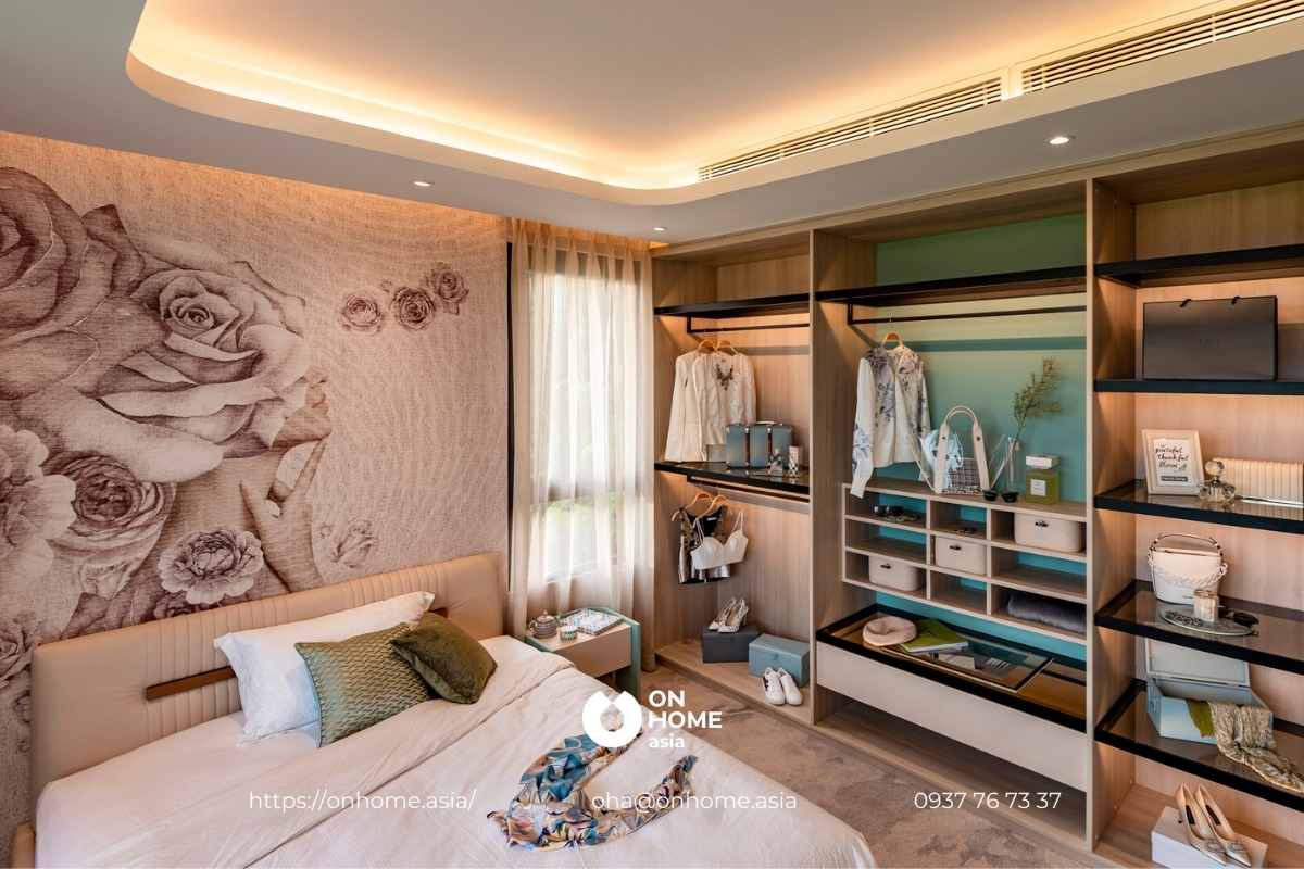 Phòng ngủ căn Shophouse 4 tầng The Standard