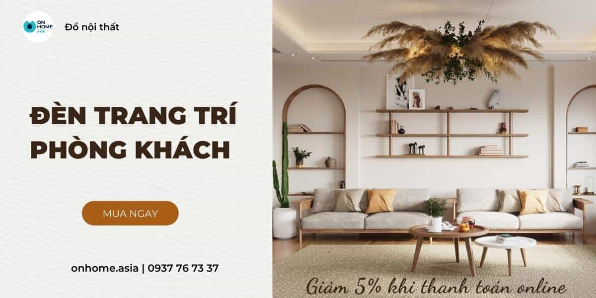 đèn trang trí phòng khách