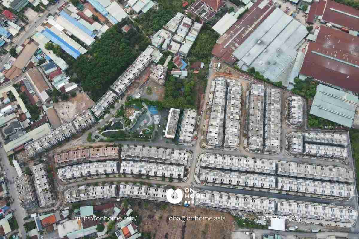 Tiến độ xây dựng của dự án nhà phố The Standard An Gia