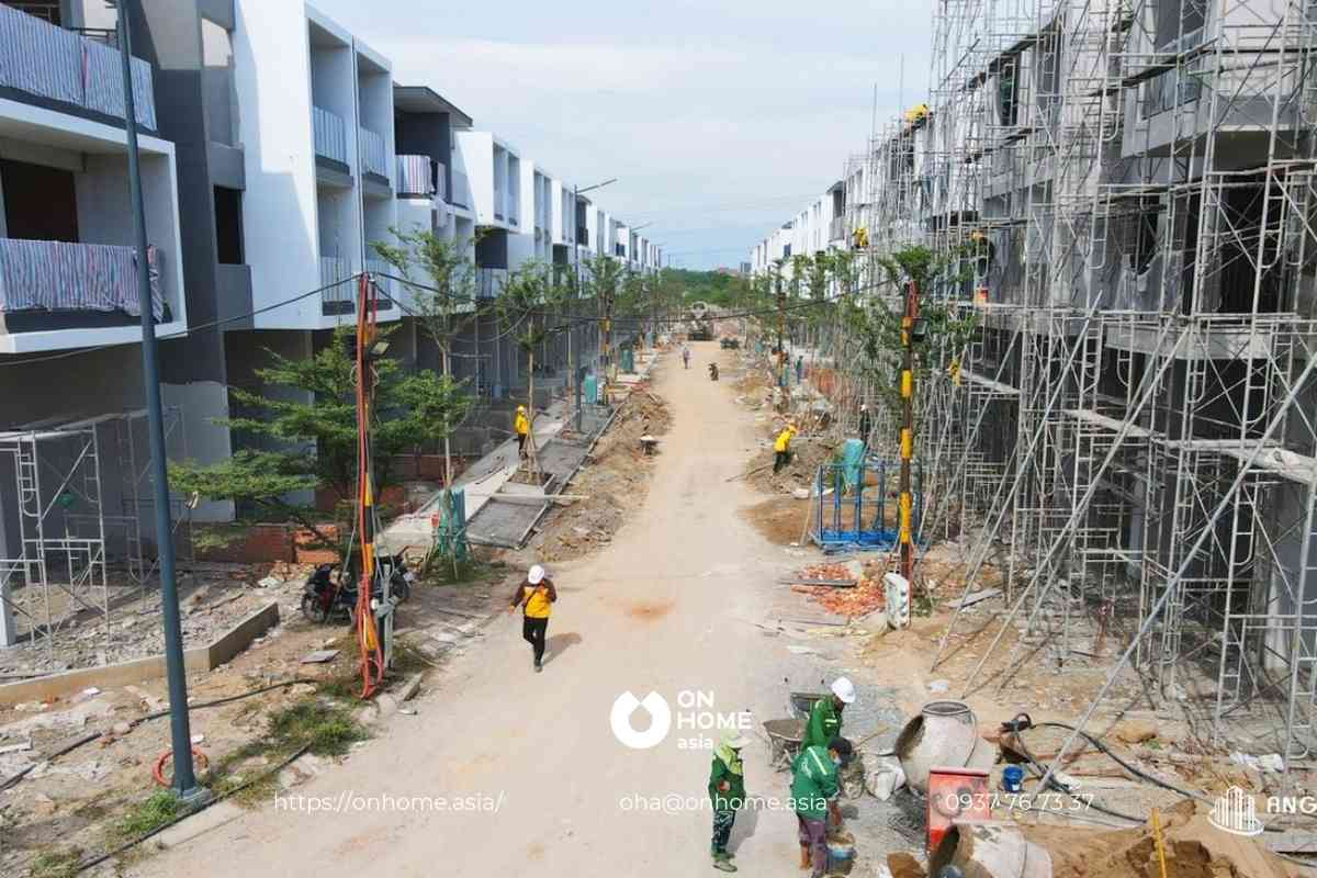 Tiến độ xây dựng nhà phố The Standard Bình Dương cập nhật mới nhất