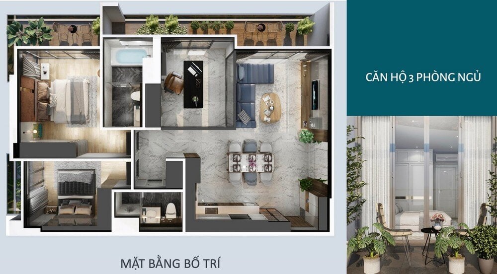 Thiết kế nội thất tối ưu hóa không gian tại FIATO Uptown Thủ Đức