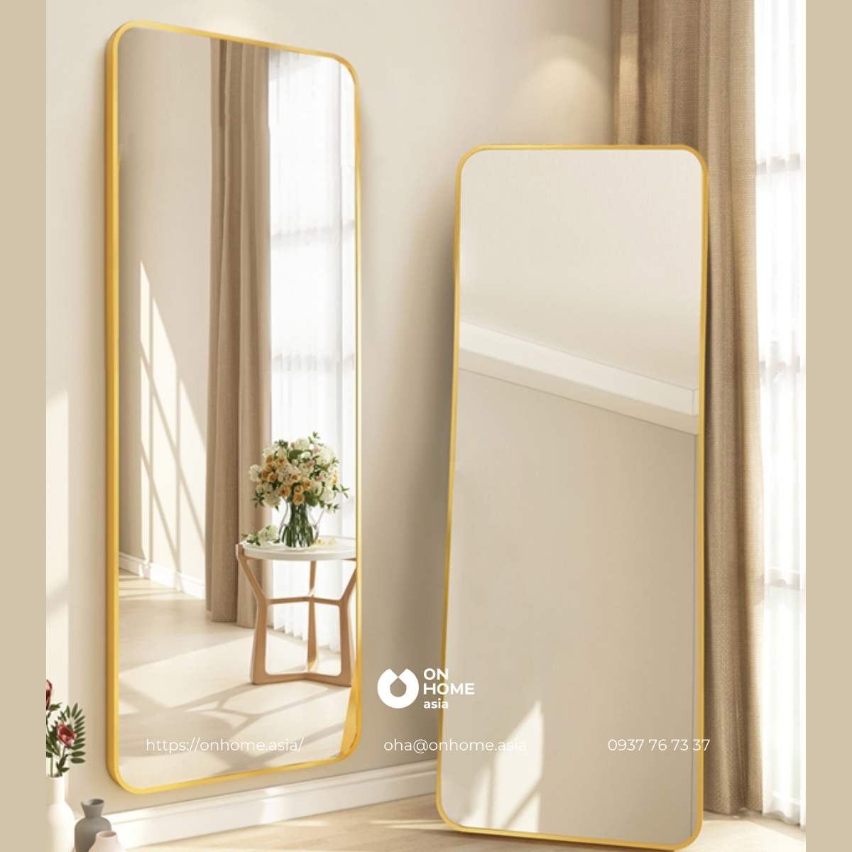 Gương soi toàn thân treo tường đẹp