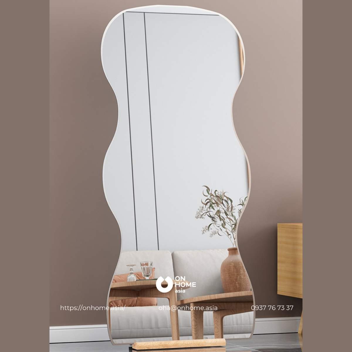 Gương đứng dựa tường soi toàn thân đẹp