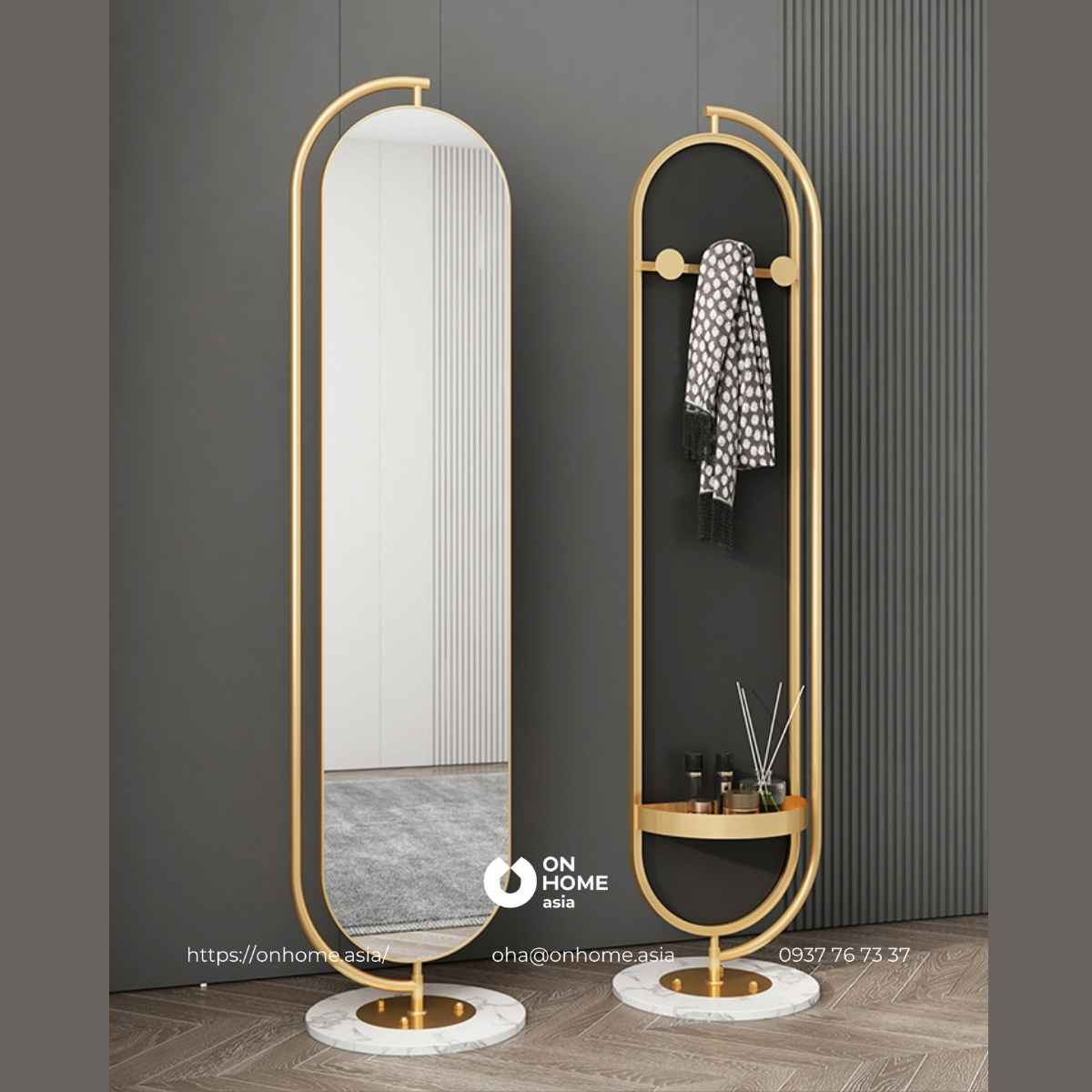 Gương soi toàn thân xoay 360 độ