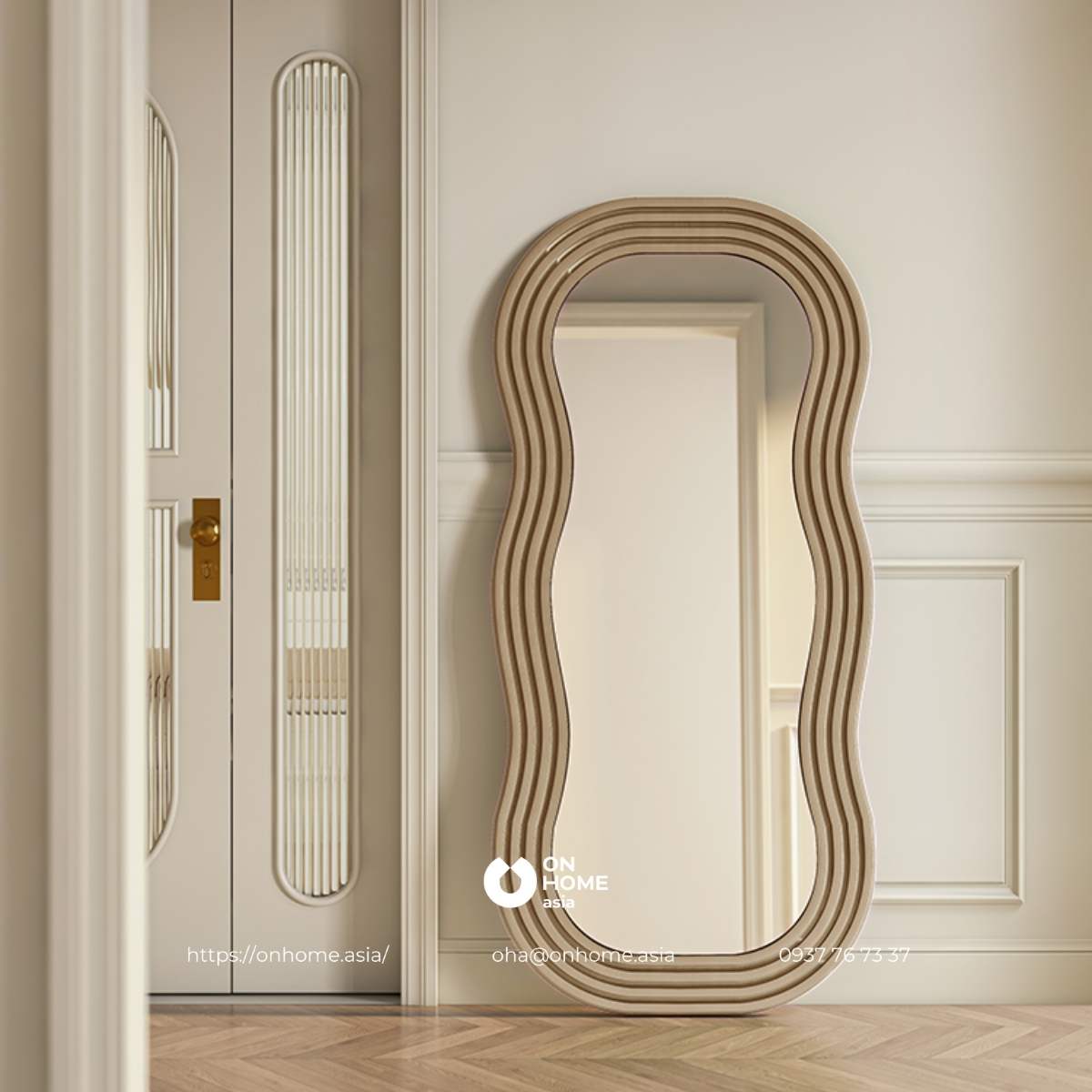 guong-soi (55)Gương đứng dựa tường thiết kế sang trọng