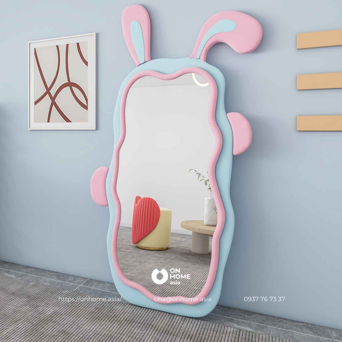 Gương soi hình chú thỏ dễ thương