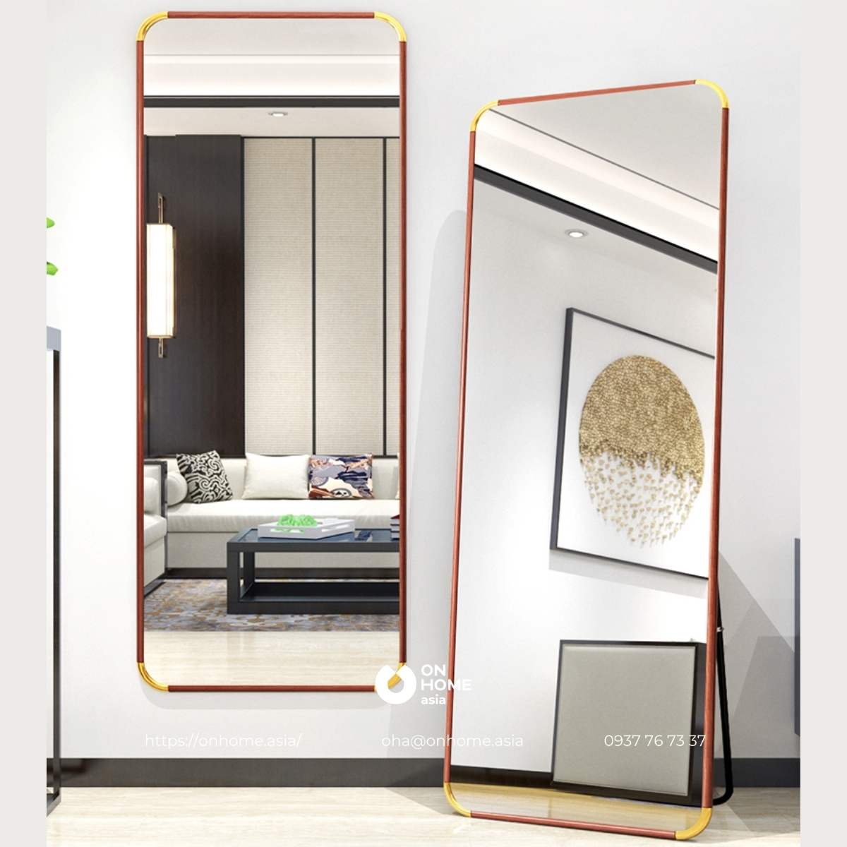 Gương treo tường đơn giản mà đẹp