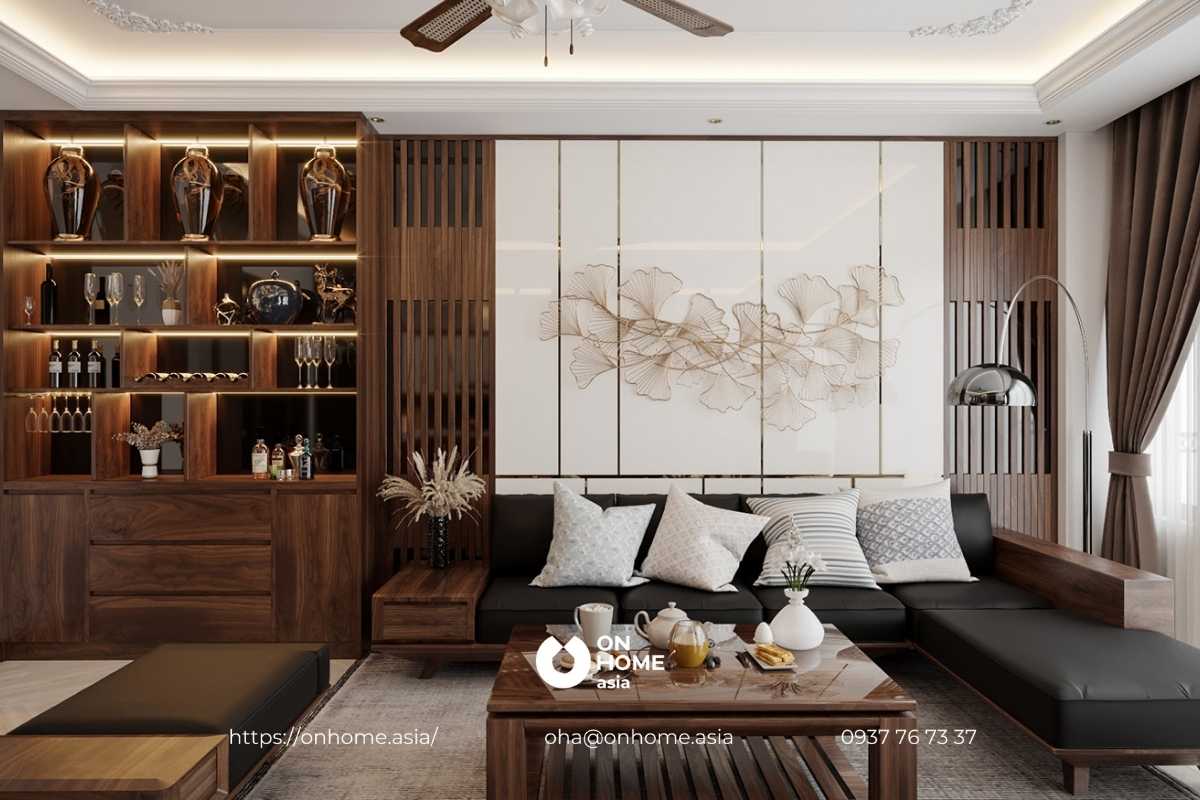 Sofa gỗ Óc Chó đẹp