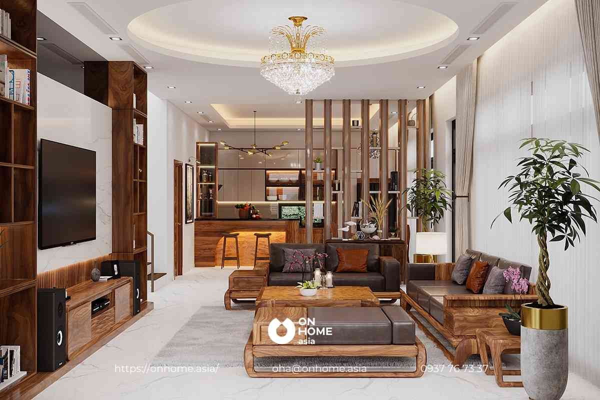 Nội thất phòng khách biệt thự đẳng cấp