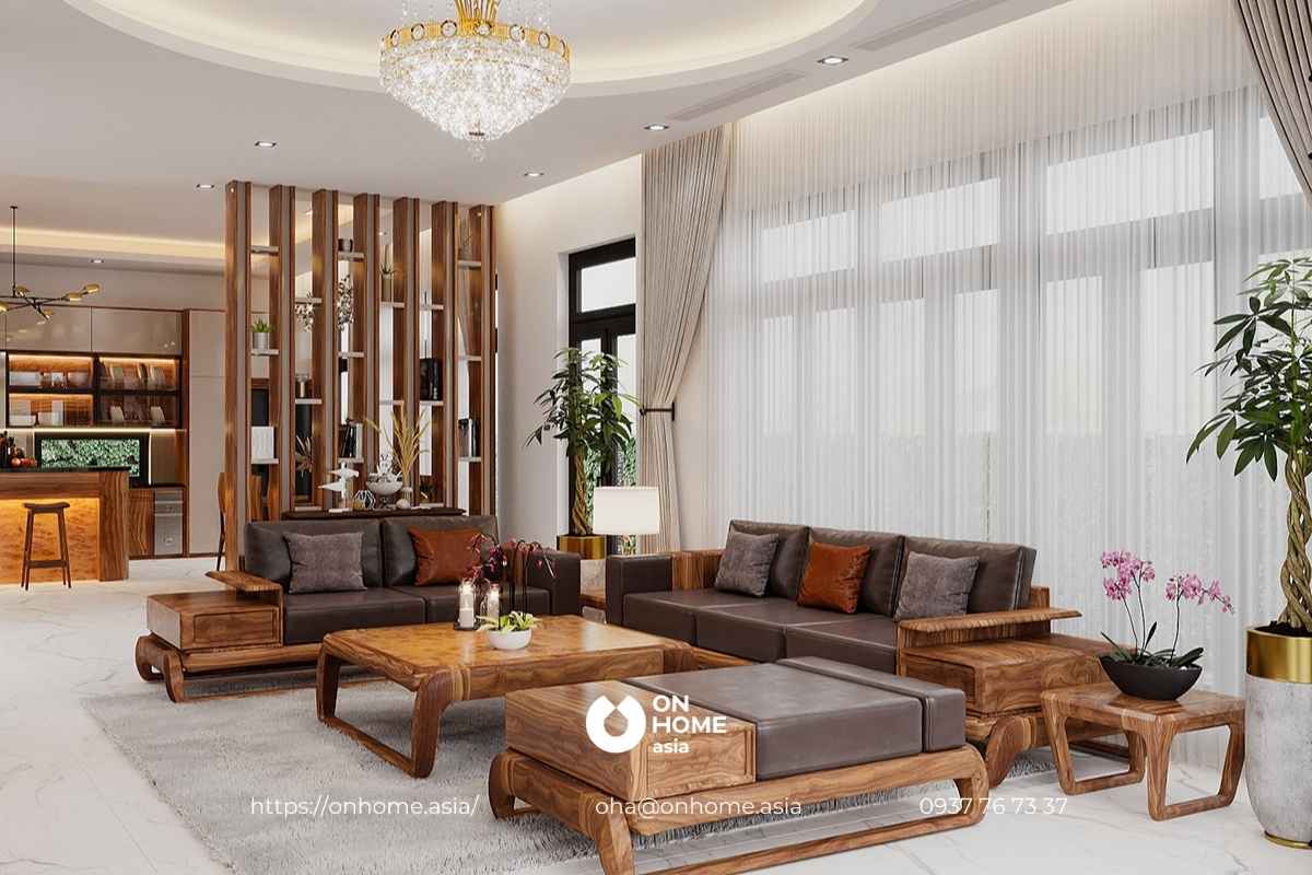 Bộ sofa gỗ đẹp