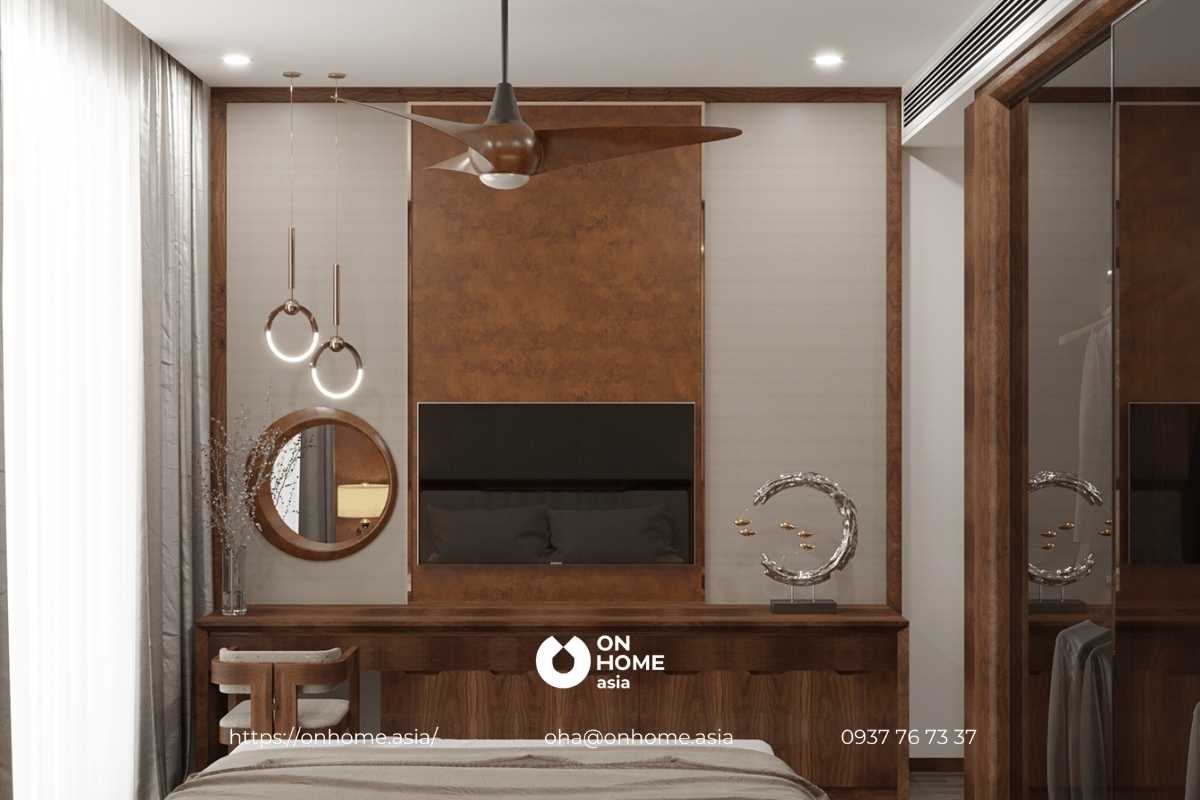 Bàn trang điểm gỗ Óc Chó đẹp