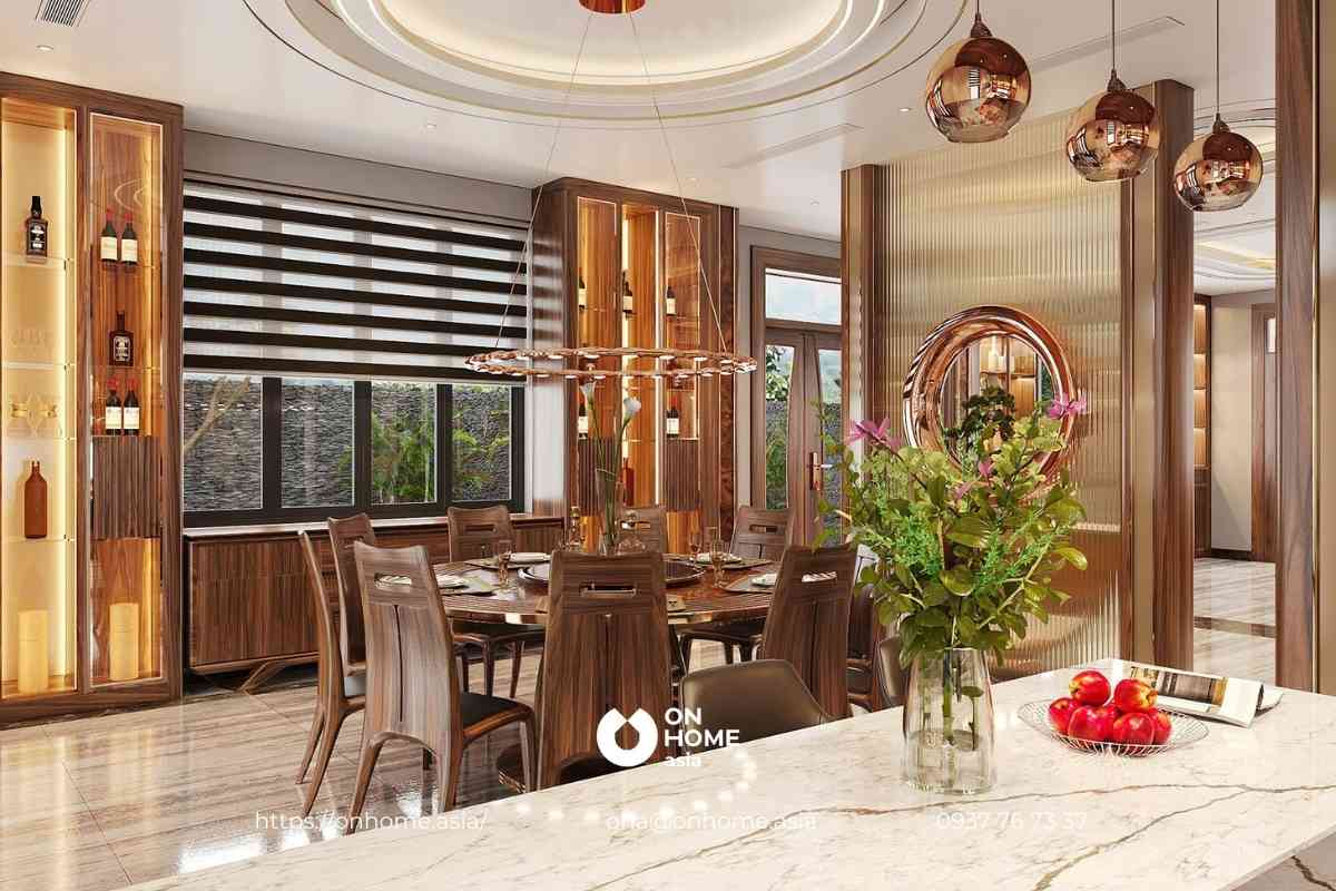 Bàn ăn tròn thiết kế đẹp mắt