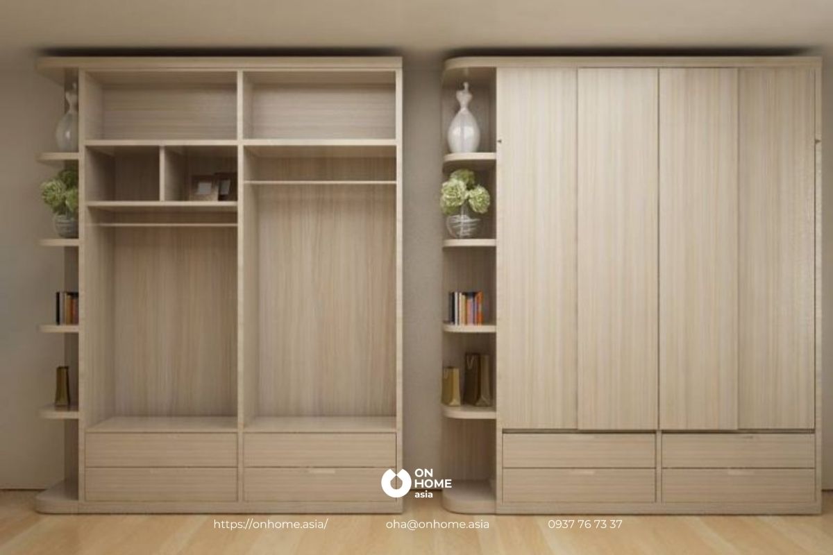 Tủ quần áo gỗ công nghiệp