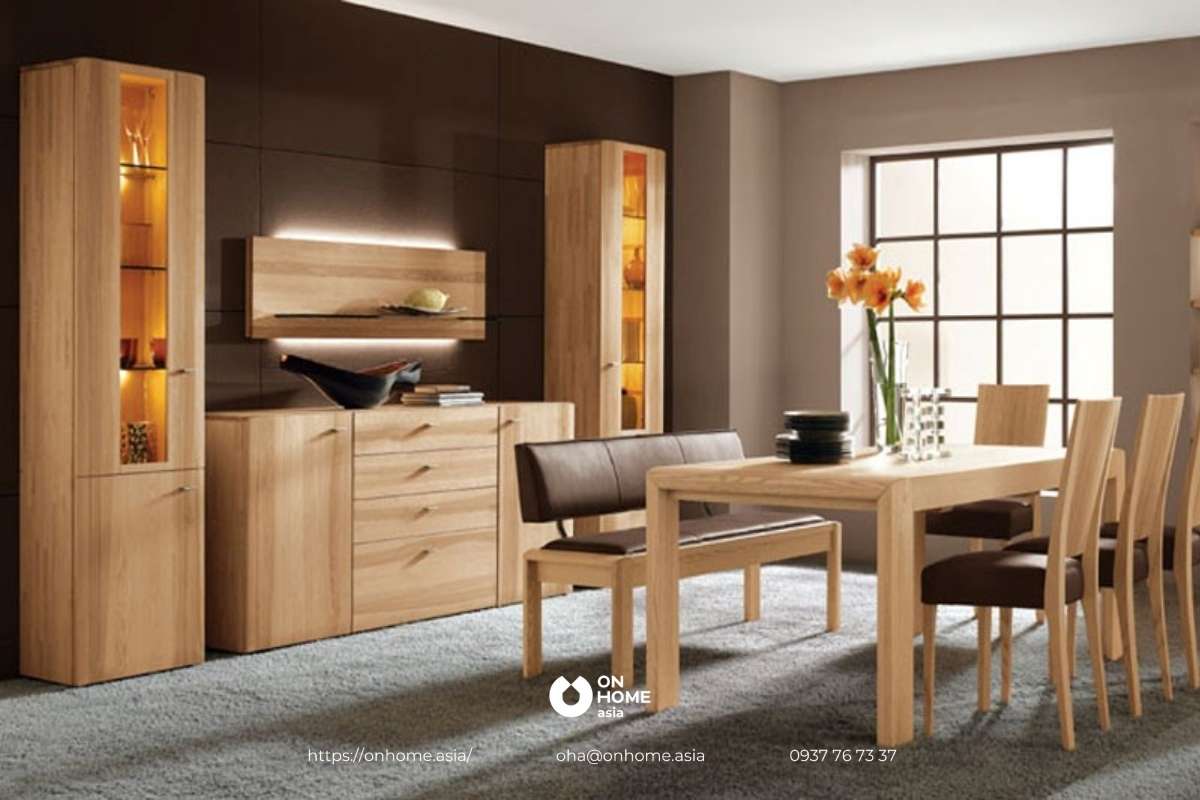 Đồ nội thất bằng gỗ ghép thanh