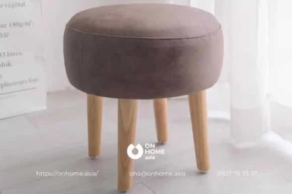 Ghế đôn Chubby Nâu