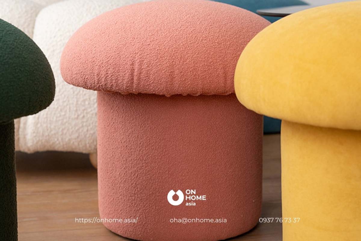 Ghế đôn bằng nỉ đẹp