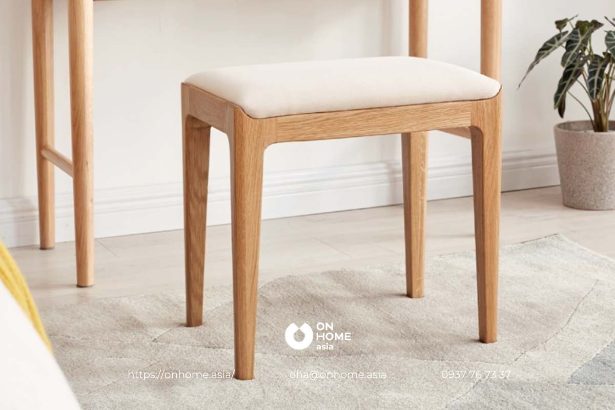 Ghế đôn gỗ vuông